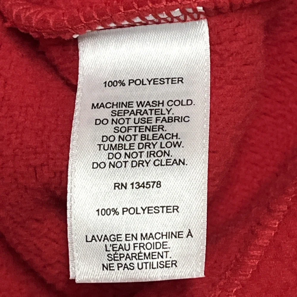 Vineyard Vines Sherpa Mock Neck Tunic Kid M 10-12 Red Pullover School Preppy
